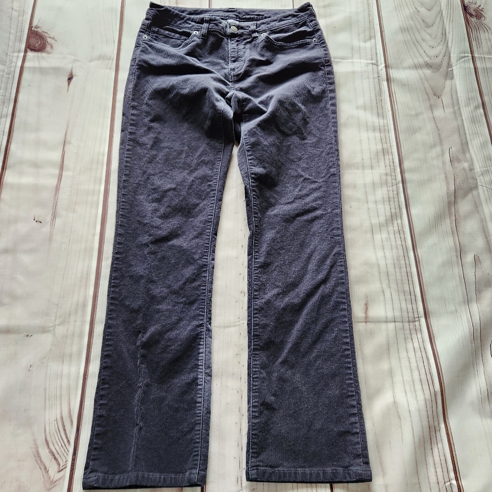 Patagonia Corduroy Organic Cotton Straight Leg Pants Forge Gray, Women's Size 29 - Picture 3 of 12